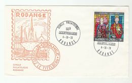 1970 LUXEMBOURG  RODANGE CERCLE PHILATELIQUE 25th Anniv EVENT COVER ARCHBISHOPRIC Stamps Philately Religion - Covers & Documents