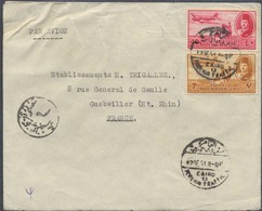 EGYPTE / 1951 LETTRE AVION POUR GUEBWILLER - FRANCE  (ref 4097) - Storia Postale