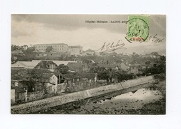 !!! CPA DE LA REUNION DE 1906 : L'HOPITAL MILITAIRE DE ST DENIS - Reunión