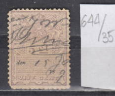 35K644 / 18... - 5 Ct.  "Nederlandsche Plakzegel" , Revenue Fiscaux Steuermarken Fiscal , Netherlands Nederland Pays-Bas - Fiscales