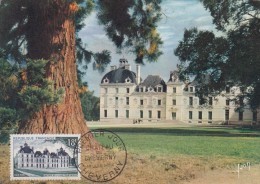 France N° 980 - Carte Maximum - Château De Cheverny - 1950-1959