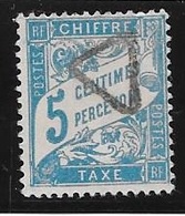 TIMBRE TAXE N° 28  -  OBLITERE  - AVEC CACHET TAXE TRIANGLE - 1859-1955 Afgestempeld