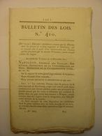 BULLETIN DE LOIS De 1811 DETENUS HAMBOURG ENVOYES BAGNE CUIR  POLDER BELGIQUE HOLLANDE PAYS BAS - VIGNES SIMPLON SUISSE - Gesetze & Erlasse