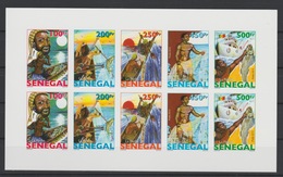 Sénégal 2015 EPREUVE DE LUXE PROOF Mini-sheet Kleinbogen Evolution De La Pêche Fischfang Fishing Fauna Fisch Poissons - Sénégal (1960-...)