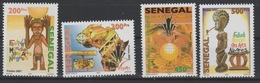 Sénégal 2007/2010 Mi. 2176 - 2179 Festival Mondial Des Arts Nègres FESMAN Negro Art Kunst Map Landkarte - Senegal (1960-...)