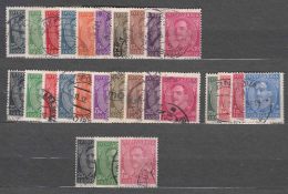 Yugoslavia Kingdom Several Sets: 1931 Mi#228-237 I And II (w. And W-out Inscription), Mi#241-242, Mi#283-284 And Pelure - Gebruikt