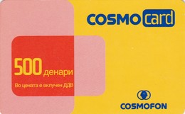 Macedonia, MK-COS-REF-0001, Cosmocard Red/Yellow, 2 Scans.  11/04/2007 - Macedonia Del Nord