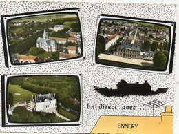 CPSM Dentelée - ENNERY (80) - Carte De Multi-Vues Aériennes à L'antenne De Télé De 1963 - Ennery
