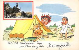 12- DECAZEVILLE- ON EST VACHEMENT BIEN AU CAMPING DE DECAZEVILLE - Decazeville