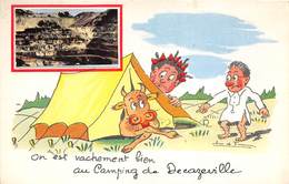 12- DECAZEVILLE- ON EST VACHEMENT BIEN AU CAMPING DE DECAZEVILLE - Decazeville