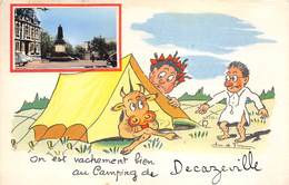 12- DECAZEVILLE- ON EST VACHEMENT BIEN AU CAMPING DE DECAZEVILLE - Decazeville