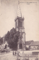 Villers Sous Chalamont - L'Eglise (animation, Char Agricole, Coin Parquage Poids Public) Circ 1933 - Sonstige Gemeinden