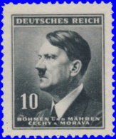 Bohême & Moravie 1942. ~ YT 77* - 10 H. Hitler - Unused Stamps