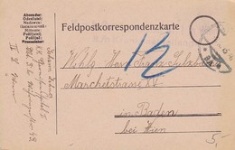 Feldpostkarte K.k. Garnisonsspital I Wien - 8./b. Krankenabteilung - 1915 (35664) - Cartas & Documentos