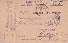 Feldpostkarte Schw. Haub. Division No. 12 Nach Retteg/Ungarn - 1916 (35665) - Cartas & Documentos
