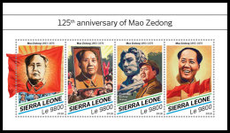 SIERRA LEONE 2018 MNH** Mao Zedong M/S - OFFICIAL ISSUE - DH1827 - Mao Tse-Tung