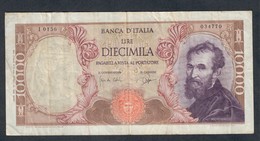 10000 LIRE MICHELANGEO BUONARROTI 27 07 1964 Raro Bel Bb  LOTTO 1919 - 10.000 Lire