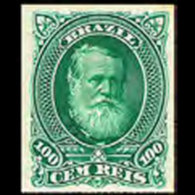 BRAZIL 1878 - Scott# 72 Emperor Pedro 100r MNH No Gum - Unused Stamps