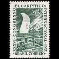 BRAZIL 1955 - Scott# 825 Eucharistoc Cong. 1.4c LH - Unused Stamps