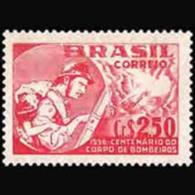 BRAZIL 1956 - Scott# 837 Fire Brigade Set Of 1 LH - Unused Stamps