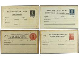 64 ARGENTINA. <B>ENTEROS POSTALES. TELÉGRAFO DE LA NACIÓN. EXPRESO URBANO</B>. 4 Enteros En Nuevo De <B>30 Ctvos.</B> Ca - Autres & Non Classés