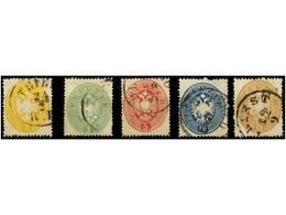 68 ° AUSTRIA. Mi.24/28. 1863. Complete Set, Fine Used. Michel.300?. - Sonstige & Ohne Zuordnung