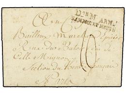 148 BELGICA. 1795. Au Camp D'EUDERNUK A PARIS. Carta Completa Con Marca <B>Don M ARM/SAMBRE ET MEUSE.</B> - Otros & Sin Clasificación