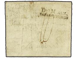 150 BELGICA. 1797. Du Comp De MULEMME A FRANCIA. Carta Completa Marca <B>Don M ARM./SAMBRE ET MEUSE.</B> - Otros & Sin Clasificación