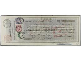 234 BELGICA. 1888. Letra De Cambio Fechada En COURTRAI Y Con Sellos De <B>5, 10 </B>y<B> 25 Cts.</B> - Other & Unclassified