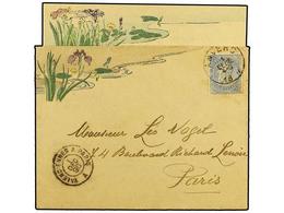 261 BELGICA. 1896 (Dec 1). Cover And Full Original Contents Used To PARIS, Both Envelope And Stationery Showing Superb H - Sonstige & Ohne Zuordnung
