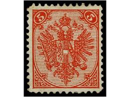 358 * BOSNIA-HERZEGOVINA. Fe.5II. 1895-99. <B>5 Kr.</B> Red, Perf. 11 1/2. Fresh And Rare. Cat. 780?. - Other & Unclassified