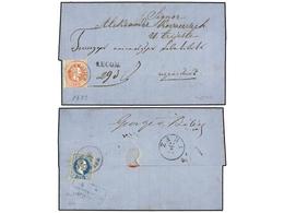 374 BOSNIA-HERZEGOVINA. 1873 (May 14). Registered Entire Letter From MOSTAR (Croatia, On Border With Herzegovina) To TRI - Sonstige & Ohne Zuordnung