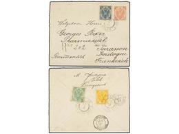 382 BOSNIA-HERZEGOVINA. 1897 (July 31). Registered Usage Of <B>5n.</B> Red Postal Stationery Envelope To France Up-rated - Other & Unclassified