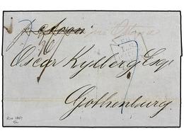 503 BRASIL. 1857 (April 13). Entire Letter From RIO DE JANEIRO To GOTHENBURG (Sweden), Endorsed 'per Avon'and Deleted An - Other & Unclassified