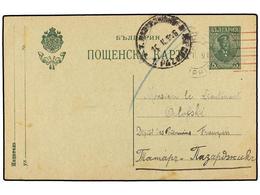 639 BULGARIA. 1916 (Feb.). Postcard From A Prisoner Of War In SOFIA To A Lieutenant In TATAR PAZADJIK. The Writer Is In  - Otros & Sin Clasificación