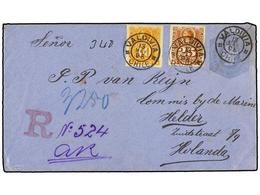 777 CHILE. Sc.29, 32. 1898. VALDIVIA A HOLANDA. Entero Postal De <B>10 Ctvos.</B> Con Franqueo Adicional De <B>10 Cts.</ - Sonstige & Ohne Zuordnung