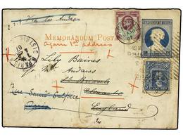 823 CHILE. 1907. CHILE To ST. BRIAVELS (Great Britain). <B>5 Ctvos.</B> Envelope Uprated <B>5 Ctvos.</B> Redirected With - Other & Unclassified