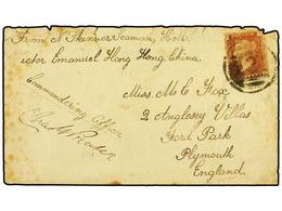 833 CHINA. 1875. Sailor's Concessionary Rate Cover Endorsed 'From N. Skinner, Seaman, HMS Victor Emanuel, Hong Kong, Chi - Other & Unclassified