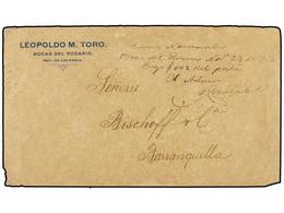 1032 COLOMBIA. 1912. BOCAS DEL ROSARIO. Manuscrito <I>'Correos Nacionales. Bocas Del Rosario Nov. 23 De 1912. Pago 0,02  - Other & Unclassified