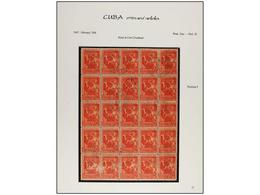 1136 */° CUBA. 1947-50. Páginas De álbum Con Pequeñas Variedades De Impresión (ver Web). Ex. I. PRATS. - Andere & Zonder Classificatie