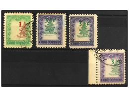 1139 */° CUBA. Ed.532, 533 (3). 1953. <B>1 Cto. </B>y<B> 3 Ctos. COLORES ROJO Y VERDE DESPLAZADOS </B>a La Izquierda Y A - Sonstige & Ohne Zuordnung