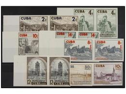 1171 ** CUBA. Ed.725/32s. 1957. SERIE COMPLETA En Parejas <B>SIN DENTAR. </B>LUJO. - Sonstige & Ohne Zuordnung