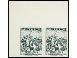 1177 ** CUBA. Ed.745. 1958. <B>12 Cts. </B>verde. Pareja <B>SIN DENTAR. </B>LUJO. - Other & Unclassified