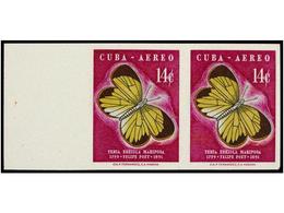 1181 ** CUBA. Ed.766s. 1958. <B>14 Cts. </B>multicolor. Pareja <B>SIN DENTAR. </B>LUJO. - Sonstige & Ohne Zuordnung