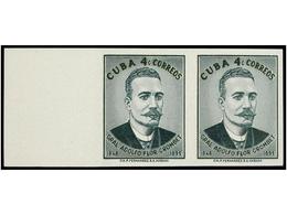 1186 ** CUBA. Ed.780s. 1959. <B>4 Ctvos.</B> Verde En Pareja <B>SIN DENTAR. </B>LUJO. - Other & Unclassified