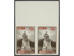 1188 ** CUBA. Ed.816s. 1960. <B>10 Ctvos. </B>castaño Y Rojo En Pareja <B>SIN DENTAR.</B> LUJO. - Other & Unclassified