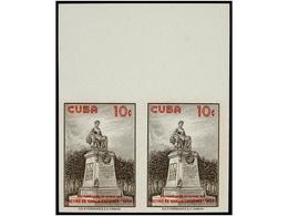 1188 ** CUBA. Ed.816s. 1960. <B>10 Ctvos. </B>castaño Y Rojo En Pareja <B>SIN DENTAR.</B> LUJO. - Sonstige & Ohne Zuordnung