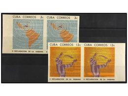 1194 ** CUBA. Ed.1152/61s. 1964. <B>3 Ctvos. </B>y <B>13 Ctvos.</B> Multicolor En Parejas <B>SIN DENTAR.</B> LUJO. - Other & Unclassified