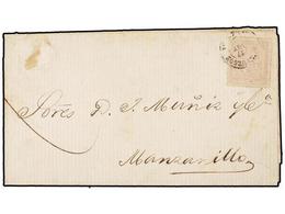 1283 CUBA. Ed.22. 1872. CIENFUEGOS A MANZANILLO. <B>12 Ctvos.</B> Lila, Tarifa De Impresos. RARA. - Sonstige & Ohne Zuordnung