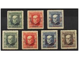 1349 * CHECOSLOVAQUIA. Mi.209/11, 212/15. 1925-26. Complete Sets. Light Hinged. Michel.220?. - Other & Unclassified